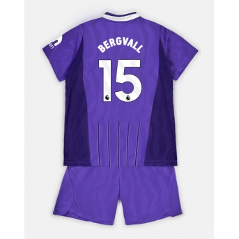 Tottenham Hotspur Lucas Bergvall #15 Maglia Gara Terza Repliche 2026-27 Bambino Maniche Corte